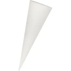 Mini-Schultüten-Rohling, weiß-grau, 35 cm