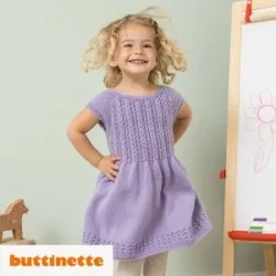 Strickanleitung ? Mädchenkleid aus Woll Butt Baby Soft