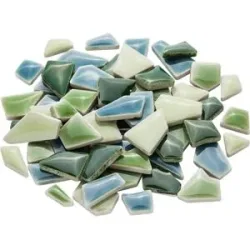 Flip Keramik-Mosaik mini, grün-mix, 10?20 mm, 200 g