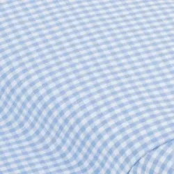Buntgewebtes Vichykaro 5 x 5 mm, hellblau/weiß