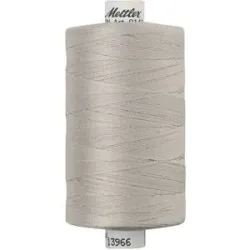 Mettler Silk Finish Cotton Maschinen- & Handquiltgarn, Stärke: 40, 1000m-Spule, hellgrau