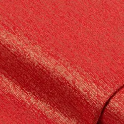 Dekostoff mit Glitzer, rot/gold