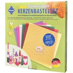 Bienenwachs Kerzen-Bastel-Set bunt, 6 Farben
