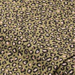 Baumwollstoff Leo-Print 