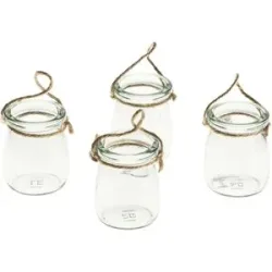 Glasvasen 7 cm, 5,5 cm Ø, 4 Stück
