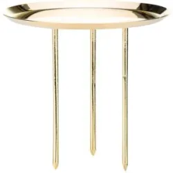 Kerzenhalter, gold, 8 cm Ø, 4 Stück