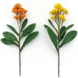 Steinkraut aus Kunststoff, gelb, orange