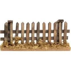 Zaun aus Holz, 12,5 x 2,5 x 5,5 cm