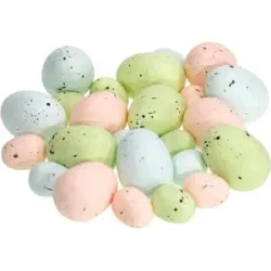 Eier, pastell, 2,5?5 cm, 24 Stück