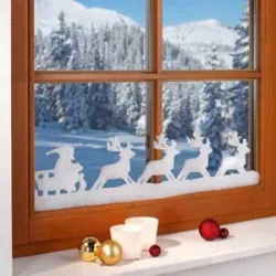 Weihnachtliche Fensterdeko 