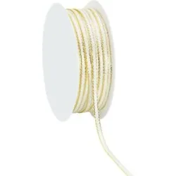Satinband, creme-gold, 3 mm, 20 m