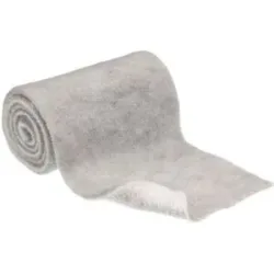 Wollband, zweifarbig, grau-weiß, 15 cm, 1 m