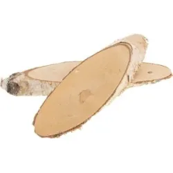 Birkenscheiben oval, 25?30 cm, 2 Stück