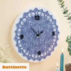 Häkelanleitung ? Uhr mit Häkelmotiv aus Woll Butt Diana