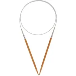 buttinette Rundstricknadel, Bambus, 40 cm