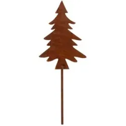 Rost-Baum aus Metall, braun, 18 cm