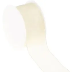Chiffonband, creme, 40 mm, 10 m