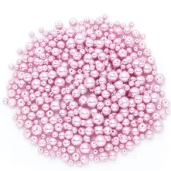 Glaswachsperlen, rosé, 4?8 mm Ø, 100 g