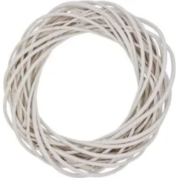 Weidenkranz, weiß, 50 cm Ø