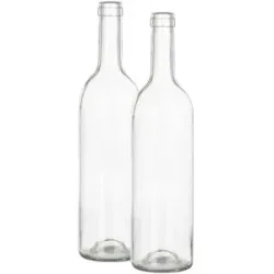 Deko-Glasflaschen, 31,5 cm, 7,5 cm Ø, 2 Stück