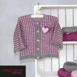 Strickanleitung ? Baby Weste mit Schnullerkette aus Pro Lana Baby Cotton Organic