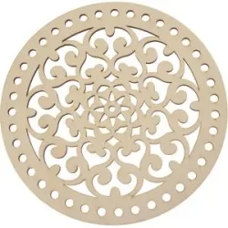 Mandala Häkelbasis, 20 cm Ø