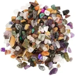 Halbedelsteinperlen, bunt, 5?10 mm, 50 g