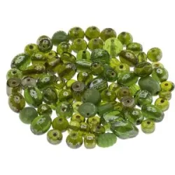 Glasperlenmix, grün, 8?22 mm, 100 g