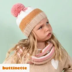 Strickanleitung ? Ringelmütze mit Bommel aus Woll Butt Venia