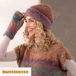 Strickanleitung ? Mütze aus Woll Butt Rainbow Tweed
