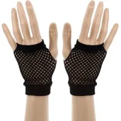 Netz-Handschuhe, schwarz