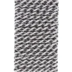buttinette Kordel für Bekleidung, grau color, Ø 8 mm, Länge: 5 m
