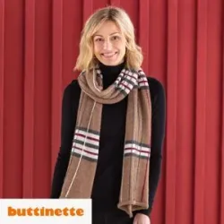 Strickanleitung ? Schal mit Karomuster aus Woll Butt Primo Alpaka