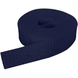 buttinette Taschengurtband, marine, Breite: 2,5 cm, Länge: 3 m