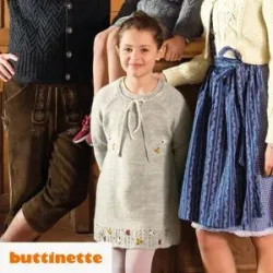 Strickanleitung ? Kleid mit Ajourmusterblende aus Woll Butt Tirol