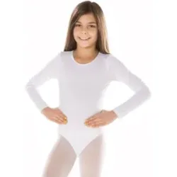 Kinder-Langarmbody, weiß