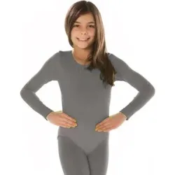 Kinder-Langarmbody, grau