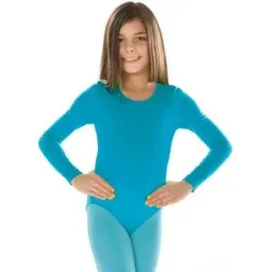 Kinder-Langarmbody, türkis