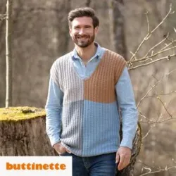 Strickanleitung ? Herrenpullunder Merino Cotton