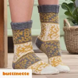 Strickanleitung ? Norweger-Socken aus Woll Butt Söckli