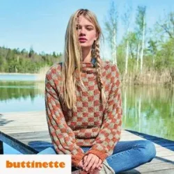 Strickanleitung ? Karo Pullover aus Woll Butt Merle