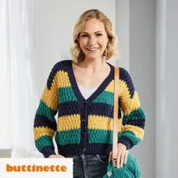 Strickanleitung ? Cardigan kurz und kastig Lisa