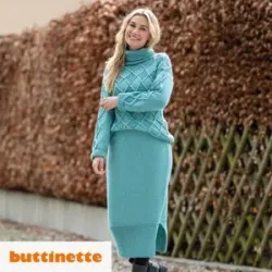 Strickanleitung ? Strick-Kombi Rock aus Woll Butt Primo Merino Cotton