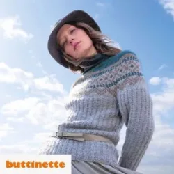 Strickanleitung ? Pullover mit Jacquardpasse aus Woll Butt Primo Alpaka