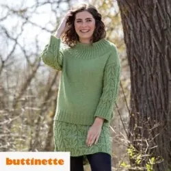 Strickanleitung ? Pullover mit 7/8 Arm aus Woll Butt Innsbruck