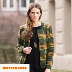 Strickanleitung ? Cardigan im Karodesign aus Woll Butt Innsbruck