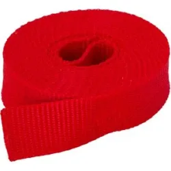 buttinette Taschengurtband, rot, Breite: 2,5 cm, Länge: 3 m