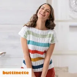 Strickanleitung - Shirt aus Woll Butt Primo Linda