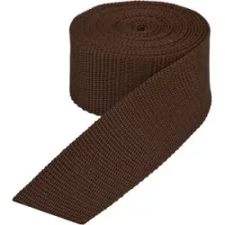 buttinette Taschengurtband, braun, Breite: 4 cm, Länge: 3 m