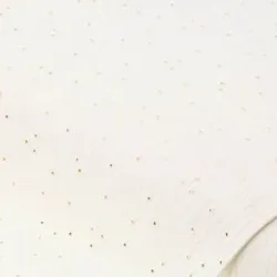 Musselin/Doppel-Gaze mit Glitzerdruck 